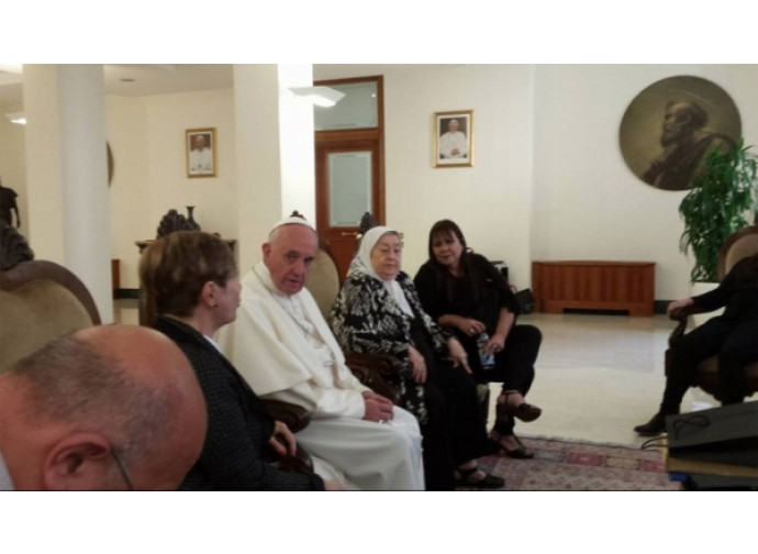 Il Papa incontra Hebe de Bonafini Il Papa incontra Hebe de Bonafini