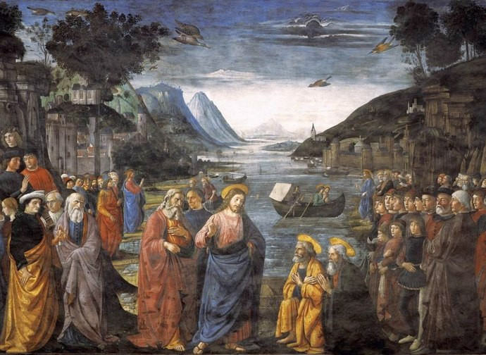 Ghirlandaio, Jesus calls the Apostles Ghirlandaio, Jesus calls the Apostles