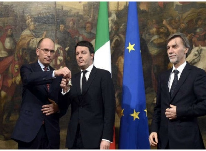 Il passaggio della campanella: è l'inizio del Renzi I