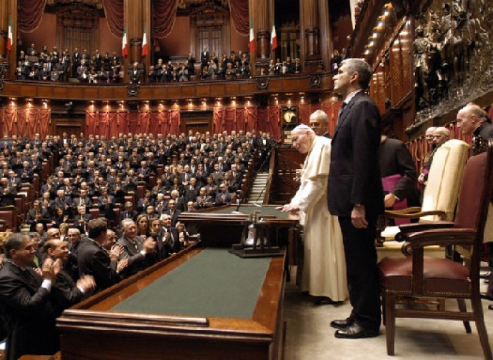 La visita di Giovanni Paolo II al Parlamento italiano