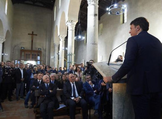 Renzi in chiesa, choc. Ma la profanazione era già iniziata