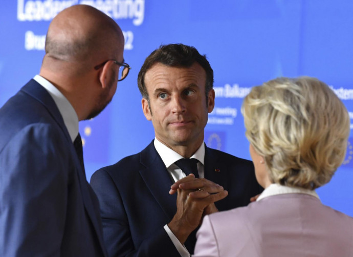 Michel, Macron, von der Leyen_vertice sui Balcani del 23 giugno 2022