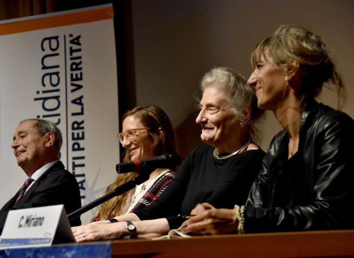 Da sinistra: Vittorio Messori, Costanza Signorelli, Rosanna Brichetti Messori e Costanza Miriano