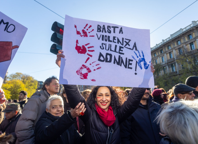 Manifestazione "Il patriarcato uccide", nov 2023, Milano (LaPresse)