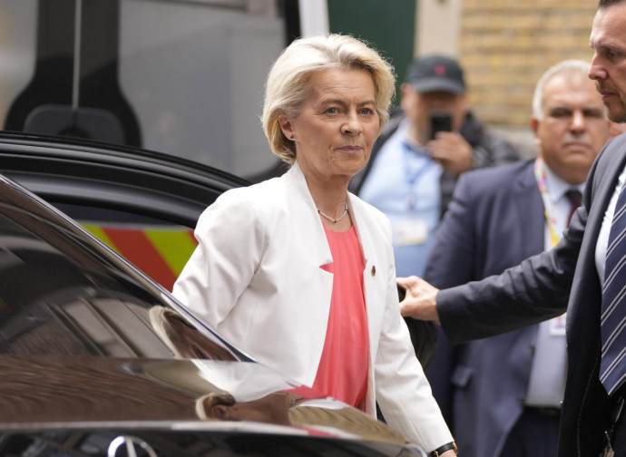 Ursula von der Leyen, 17 giu 2024 (Ap via LaPresse) Ursula von der Leyen, 17 giu 2024 (Ap via LaPresse)