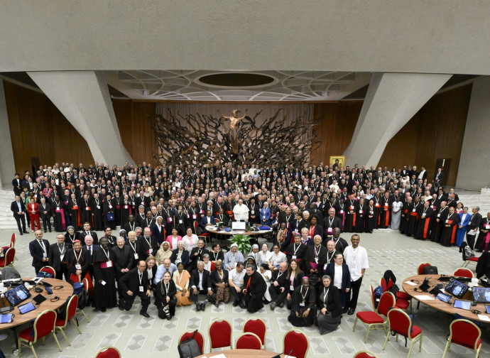 XVII Congregazione Generale, Sinodo sulla sinodalità, 26/10/2024 (Vatican Media/LaPresse) XVII Congregazione Generale, Sinodo sulla sinodalità, 26/10/2024 (Vatican Media/LaPresse)