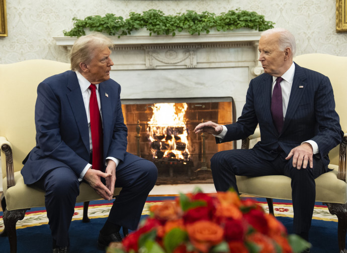 Trump e Biden, 13 nov 2024 (Ap via LaPresse) Trump e Biden, 13 nov 2024 (Ap via LaPresse)