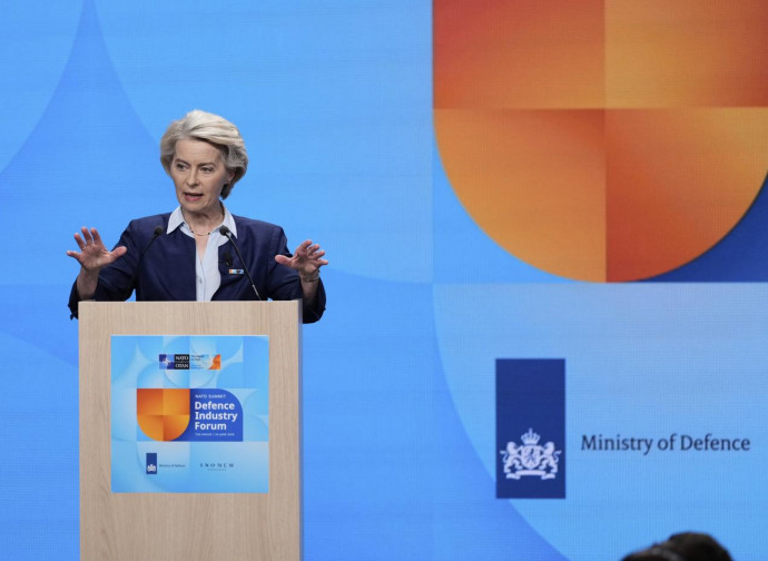 Ursula von der Leyen, 24 giugno 2025 (Ap via LaPresse) Ursula von der Leyen, 24 giugno 2025 (Ap via LaPresse)