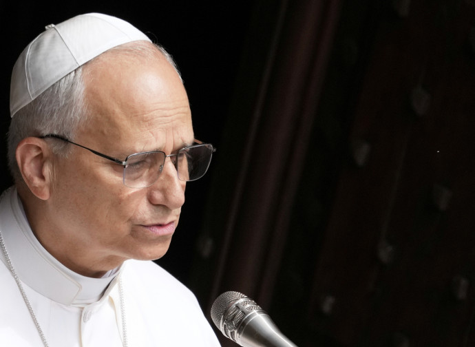 Leone XIV, Angelus, 15 agosto 2025 a Castel Gandolfo (Ap via LaPresse)