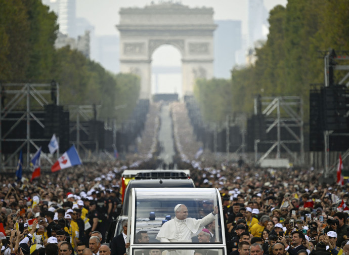 Papa Leone XIV a Parigi, la Messa a Place de la Concorde, 26 settembre 2026. (Foto Vatican Media/LaPresse) DISTRIBUTION FREE OF CHARGE - NOT FOR SALE