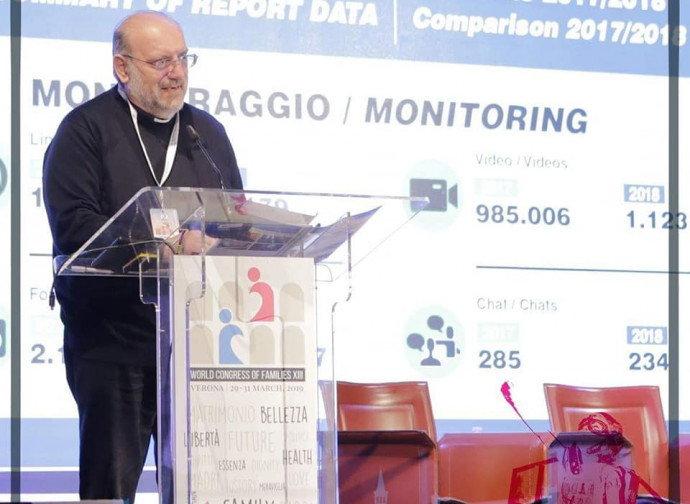 Don Di Noto al World Congress of Families di Verona Don Di Noto al World Congress of Families di Verona