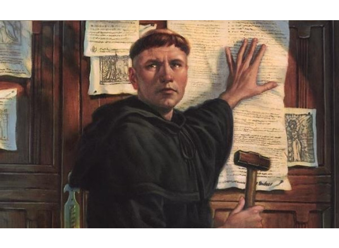 Lutero affigge le 95 tesi