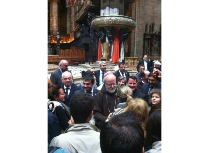 Mons. O'Malley nel Duomo di Milano