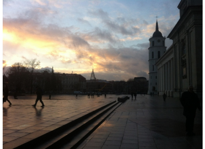 Vilnius al tramonto 