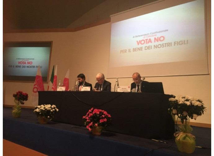 Il convegno per il NO