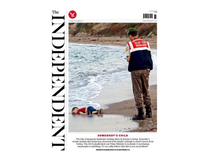 La copertina dell'Independent
