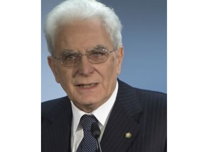 Il presidente della Repubblica Mattarella