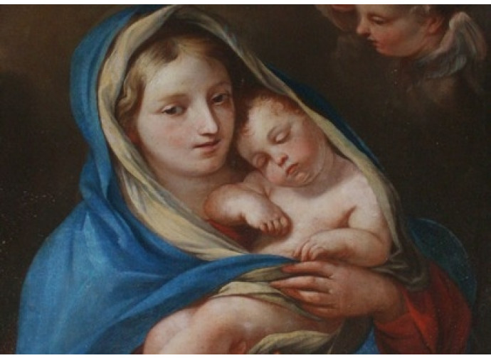 Madonna di Paterno, particolare primo piano Madonna di Paterno, particolare primo piano