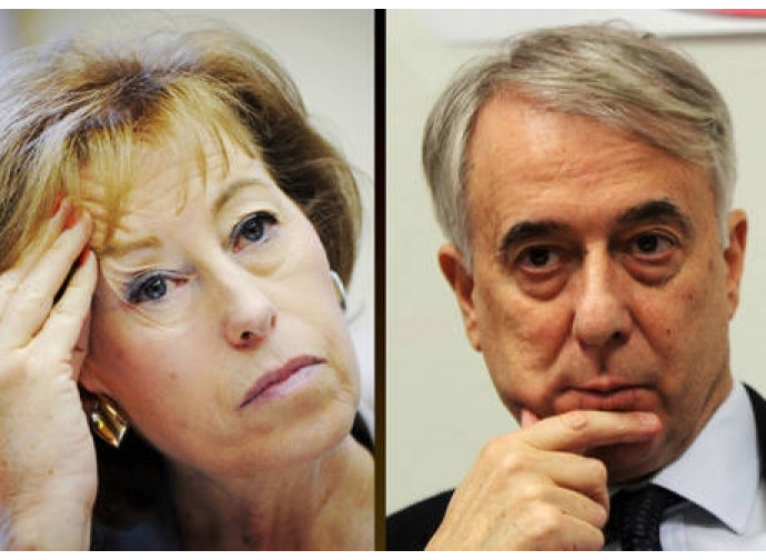 Letizia  Moratti e Giuliano Pisapia