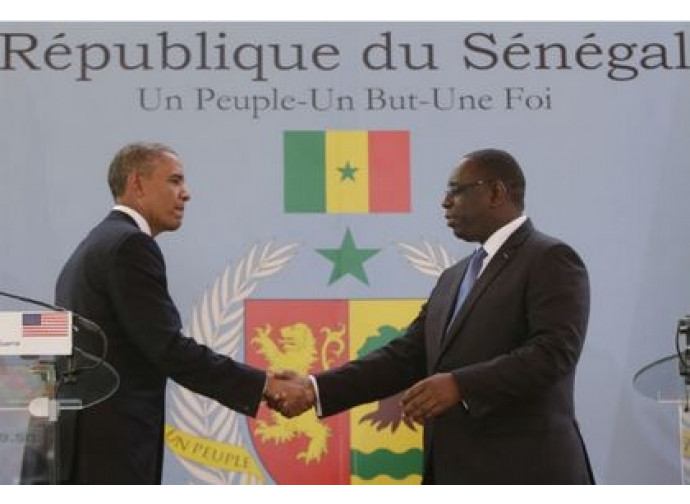 Obama con il presidente senegalese Sali Obama con il presidente senegalese Sali