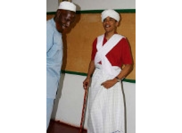 Obama in costume Obama in costume