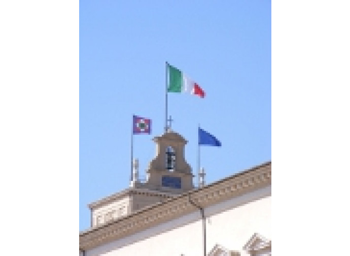 Le bandiere del Quirinale Le bandiere del Quirinale