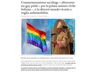 Lo scherzo del "cornuto" al gay pride reggiano