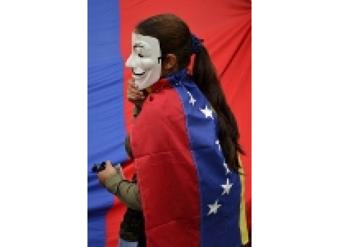 Venezuela, manifestante dell'opposizione Venezuela, manifestante dell'opposizione