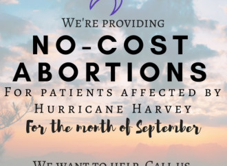 Che disagio l'uragano, ma niente paura: l'aborto è gratis