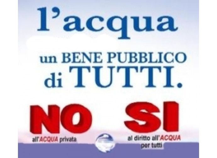 La campagna del referendum sull'acqua