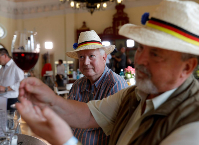 Elettori dell'AfD in festa Elettori dell'AfD in festa