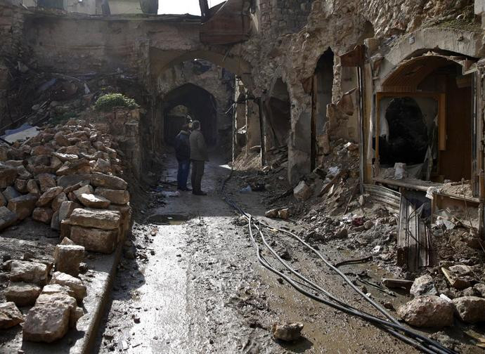 Aleppo dopo il terremoto Aleppo dopo il terremoto