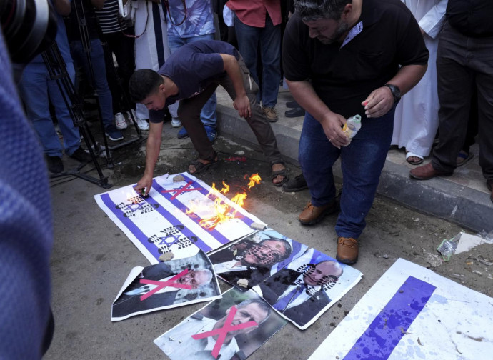 Manifestazione anti-israeliana dei palestinesi