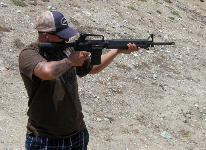 Un fucile Ar-15 (una delle armi più contestate) Un fucile Ar-15 (una delle armi più contestate)