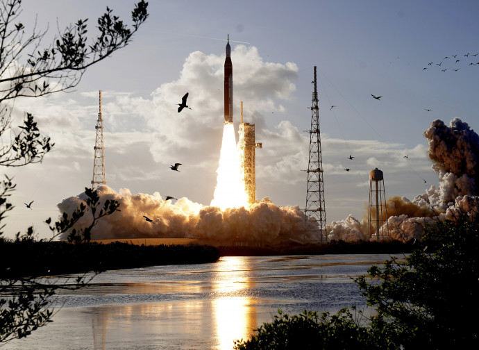 Il lancio dell'STS con l'equipaggio della missione Artemis II (AP)