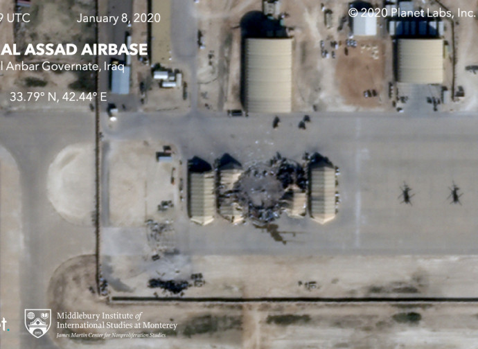 La base di Al Assad, una delle due colpite dagli iraniani La base di Al Assad, una delle due colpite dagli iraniani
