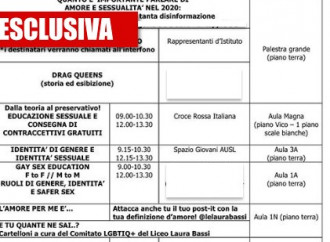 Al liceo Bassi un San Valentino arcobaleno