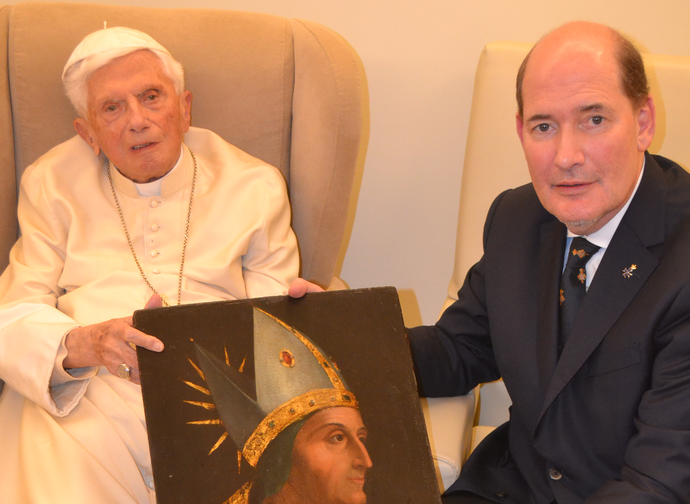 Benedetto XVI e Michael Hesemann Benedetto XVI e Michael Hesemann
