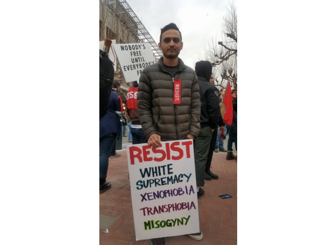 Manifestazione a Berkeley