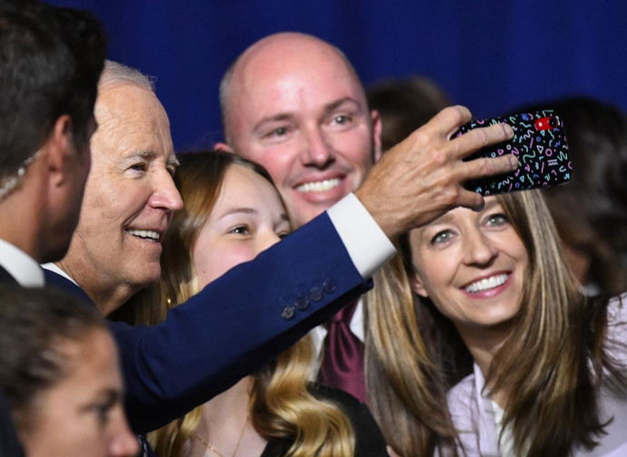 Biden nella sua visita a Salt Lake City, Utah