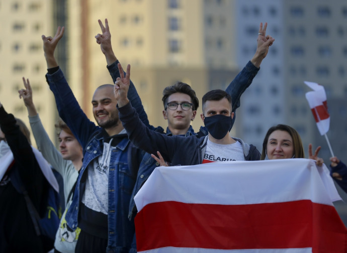 Bielorussia, manifestanti