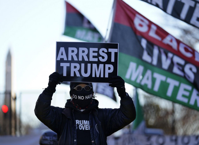 Manifestazione contro Trump di Black Lives Matter