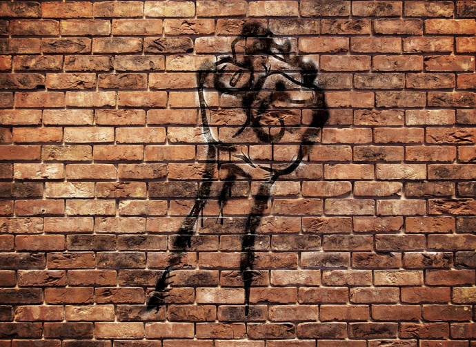 Uno dei graffiti di BLM Uno dei graffiti di BLM