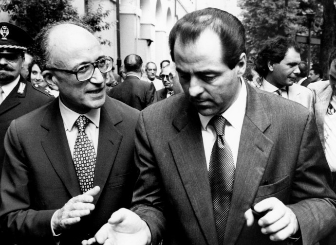 Borrelli e Di Pietro ai tempi di Mani Pulite Borrelli e Di Pietro ai tempi di Mani Pulite
