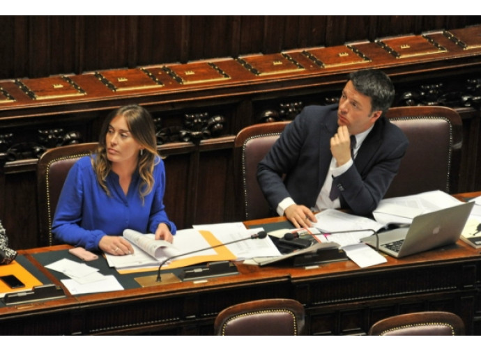 Maria Elena Boschi e Matteo Renzi