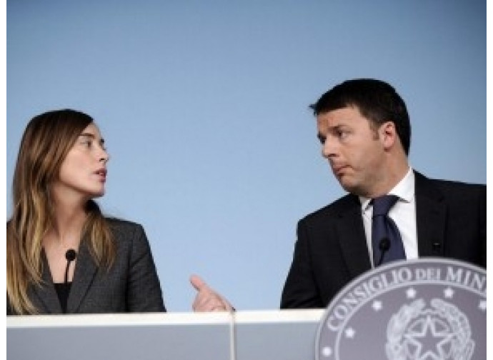 Boschi e Renzi Boschi e Renzi