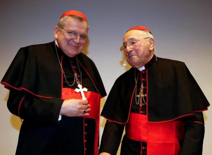 I cardinali Burke e Brandmüller