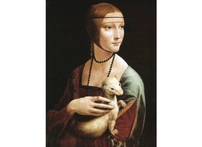La Dama con l'ermellino di Leonardo riprodotto da Tiziana Sembianti La Dama con l'ermellino di Leonardo riprodotto da Tiziana Sembianti