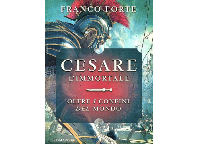 La copertina del libro su Cesare di Franco Forte La copertina del libro su Cesare di Franco Forte