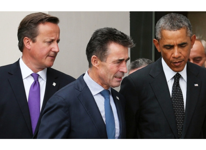Cameron, Rasmussen e Obama Cameron, Rasmussen e Obama